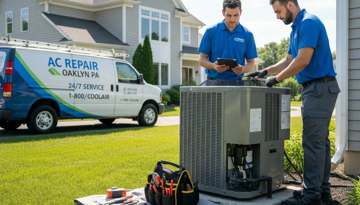HVAC technician providing professional AC repair service in Philadelphia PA